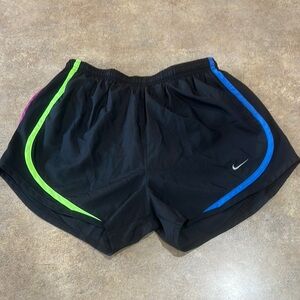 Women’s Nike Black Shorts with Vibrant Accents size small